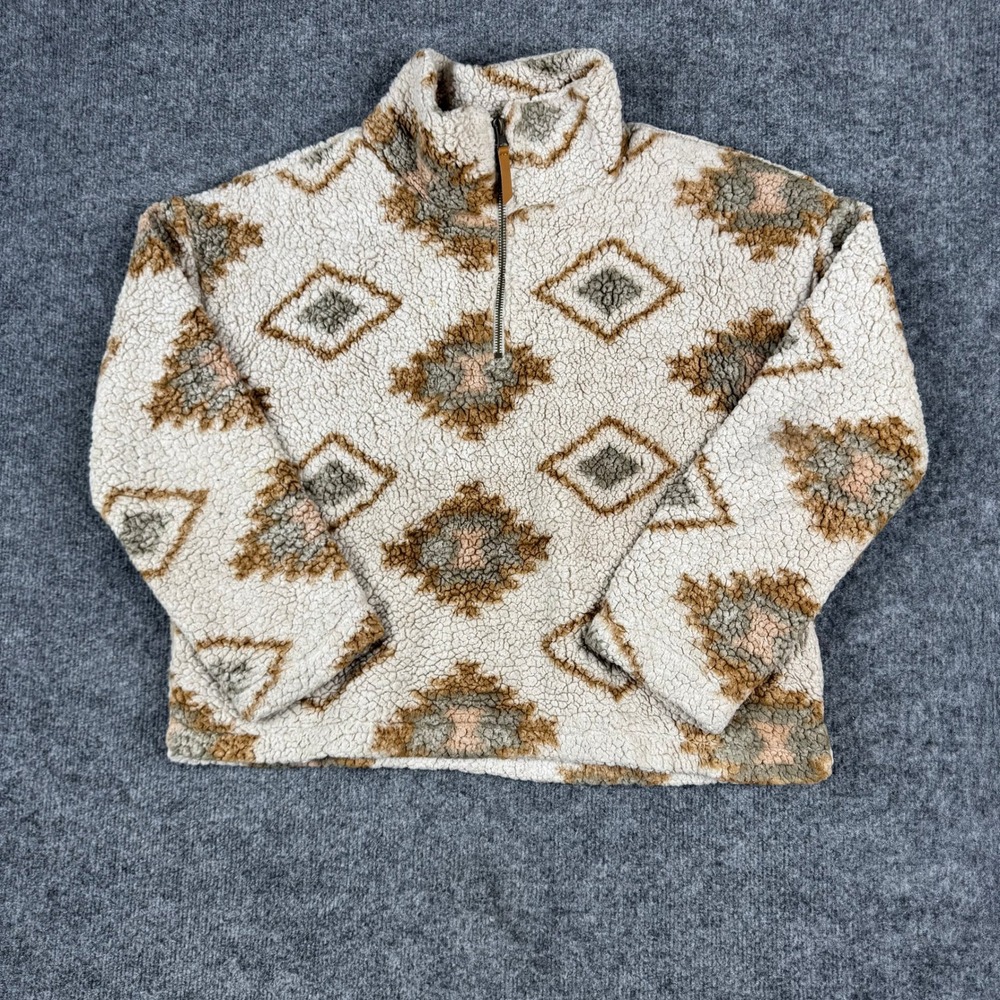 Thread & Supply Pullover Womens Size S Mojave Desert Sherpa Fleece Southwestern